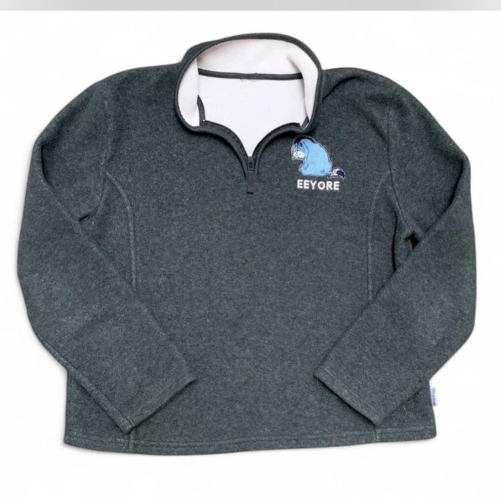 Eeyore Winnie The Pooh Disney Store Exclusive Y2K 1/4 Zip Fleece Women’s (S)